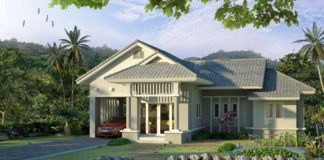 Thiết kế biệt thự vườn theo đường cong - 1