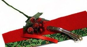 Cách làm kẹp tóc yêu yêu cho bé đón Noel - 1