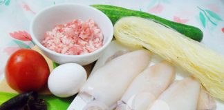 Hướng dẫn làm mực nhồi thịt hấp nhâm nhi cuối tuần