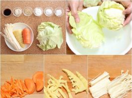 Bắp cải cuộn chay thanh đạm bổ dưỡng cho ngày rằm tháng 8-1