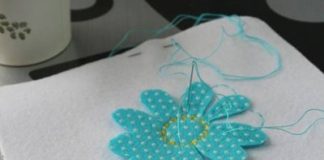 Tự khâu khung tranh hoa trang trí phòng khách thêm xinh - 1