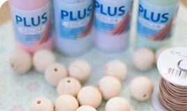 Cách làm móc chìa khóa đơn giản từ hạt cườm gỗ - 1