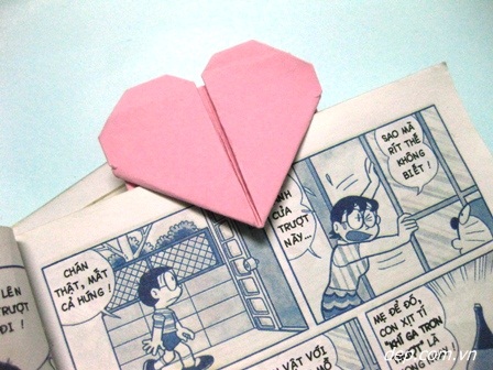 Kẹp sách trái tim Origami  - 22