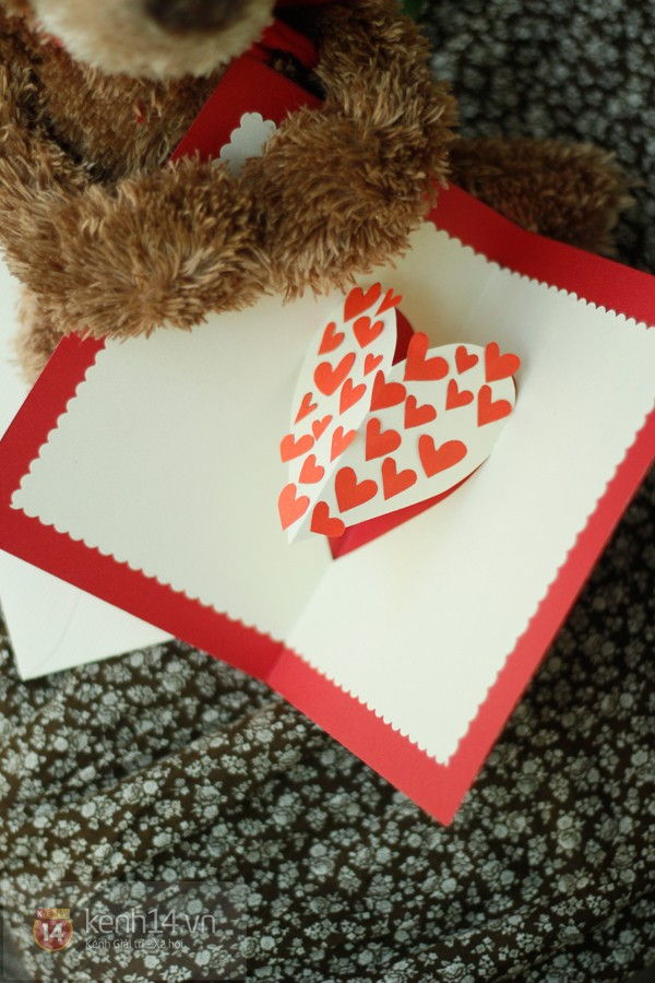 Cách làm thiệp pop-up Valentine tặng một nửa yêu thương - 15