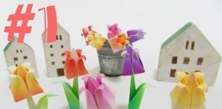 Cách gấp hoa giấy siêu đơn giản chỉ trong nháy mắt - 1