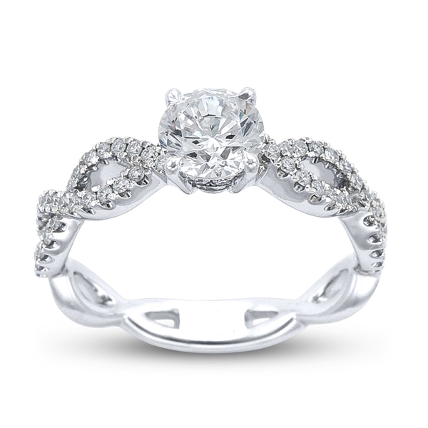 Kiểu nhẫn đính hôn cầu kỳ, tinh xảo sẽ là món quà hoàn hảo cho cô dâu yêu thích sự điệu đà.