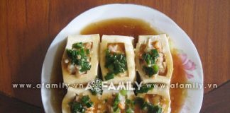 Hướng dẫn làm món đậu hũ nhồi tôm hấp xì dầu - 6