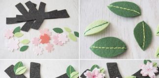 Bảng treo cửa phòng hình hoa anh đào siêu dễ thương - 1