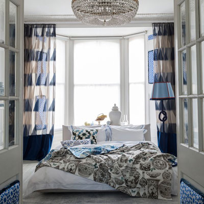 Phòng ngủ mát mắt với sắc xanh - 1
