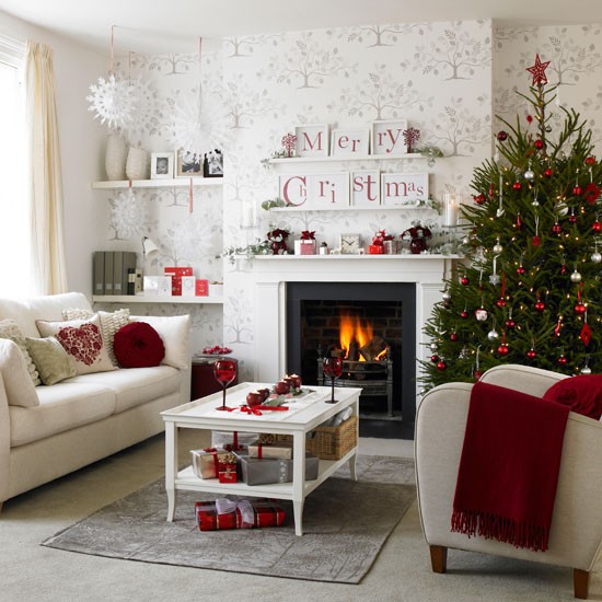 10 ý tưởng trang trí phòng khách trong mùa Giáng Sinh - 9