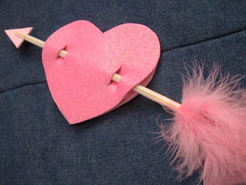 Cách làm thiệp trái tim mũi tên thần Cupid cho Valentine - 7