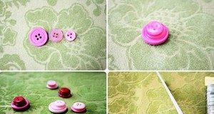 Hướng dẫn làm chậu hoa làm từ cúc áo - 1