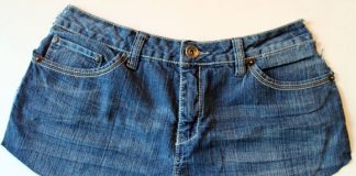 Tận dụng quần bò cũ làm tạp dề cá tính
