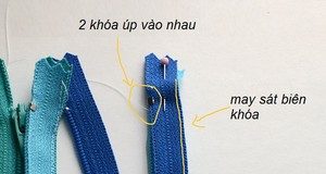 Cách may ví cầu vồng thời trang từ dây khóa kéo - 1