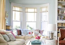 Phòng khách thanh lịch, dịu mát đón thu