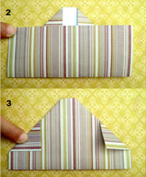 Cách làm vòng hoa giấy origami trang trí Giáng sinh - 3