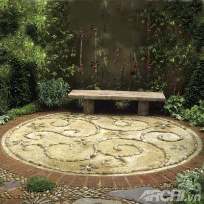Trang trí sân vườn đẹp theo phong cách mosaic - Archi