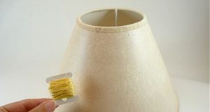 Hướng dẫn làm mới chụp đèn ngủ với chỉ và ren - 1