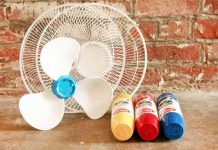 Sơn màu cho cánh quạt sắc màu đón hè Mẹo khiến đồ vật trong nhà xinh đẹp bất ngờ - 2
