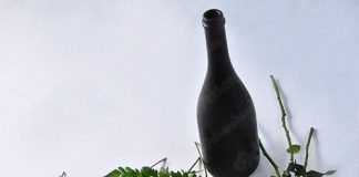 Hướng dẫn cắm hoa ngày Tết từ vỏ chai rượu cũ