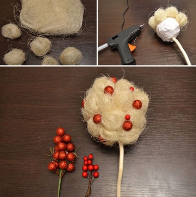 v3 bước học cách làm chậu hoa handmade đơn giản từ len2