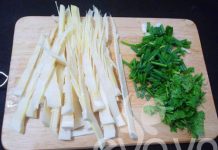 Mực khô xào măng tươi dai, giòn Mực khô xào măng tươi dai, giòn - 1