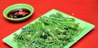 cách làm ngọn su su xào tỏi 1