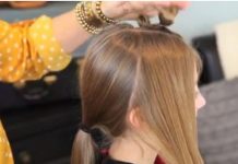 Cách tết tóc hình 3 trái tim duyên dáng - 1