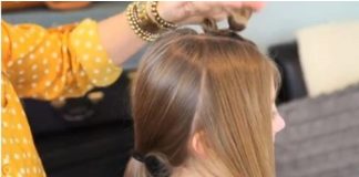 Cách tết tóc hình 3 trái tim duyên dáng - 1