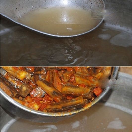 Cách nấu bún ốc chuối đậu - 9