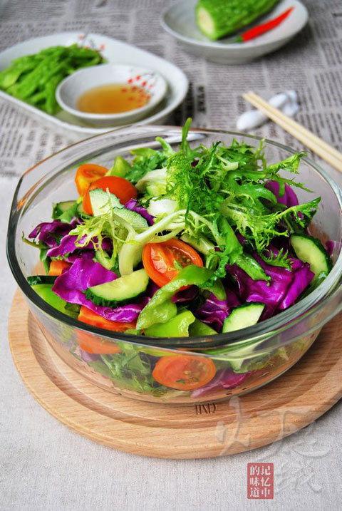 Salad trộn 5 loại rau mát ruột cả ngày - 6