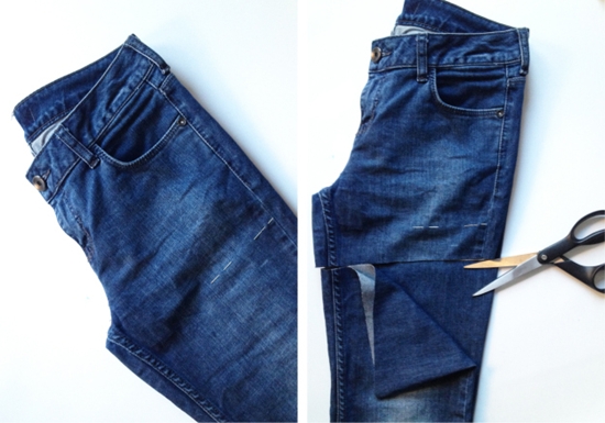 Tự chế quần soóc jeans cá tính - 2