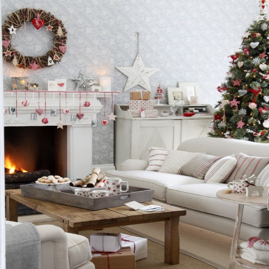 10 ý tưởng trang trí phòng khách trong mùa Giáng Sinh - 5