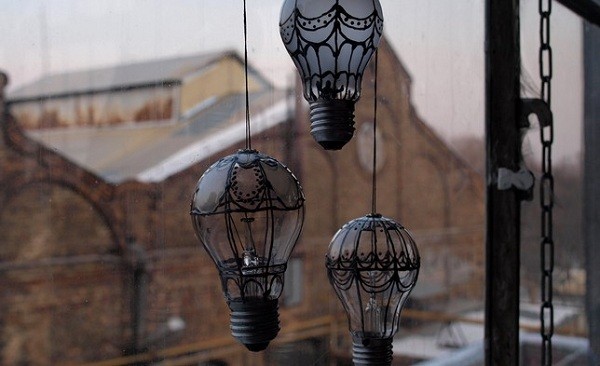 Ý tưởng trang trí quán cafe bằng bóng đèn cực độc
