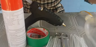 Hướng dẫn cách làm lồng đèn biến hóa từ thìa nhựa1