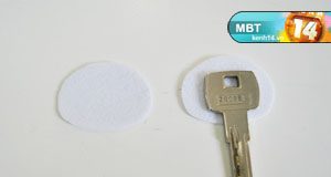 Hướng dẫn làm bọc chìa khóa gấu trúc mặt ngố ngộ nghĩnh - 1