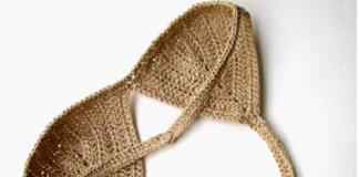 Cách móc bikini bằng len kiểu cổ yếm 'hot điên đảo' hè này