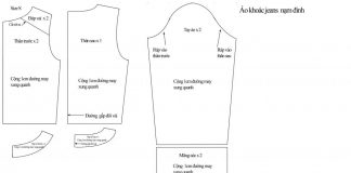 Cách may áo khoác denim gắn đinh tán 'chất lừ'