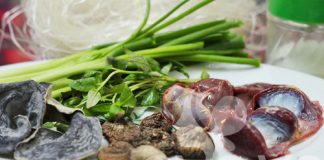 Miến nấu lòng gà ngon tuyệt