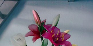 Các mẫu hoa vải voan vừa đẹp lại dễ làm