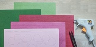 Làm tranh hoa hồng bằng giấy dễ thương tỏ tình Valentine