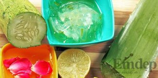 Tối ở nhà học làm mặt nạ dưa chuột dưỡng da trắng mịn