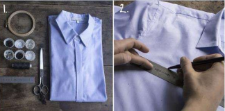 Dùng hạt cườm trang trí áo sơ mi thêm điệu đà