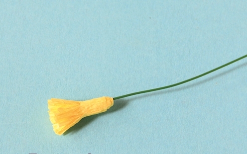 Học cách làm hoa cúc bằng giấy nhún theo phong cách hoang dã