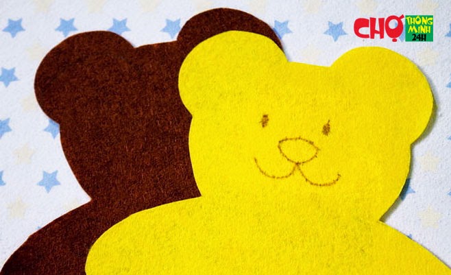 Làm gấu bông handmade từ vải nỉ cho bé ôm cả ngày