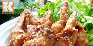 Cánh gà nhồi thịt chiên mắm ớt ngon lạ cho bữa cơm