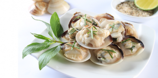 Nghêu nướng mỡ chài - món nhậu cực ngon cho các ông chồng