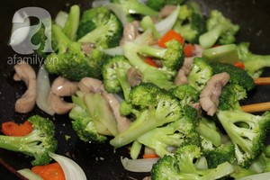 Cách làm bông cải xanh xào cật heo ngon cơm tối