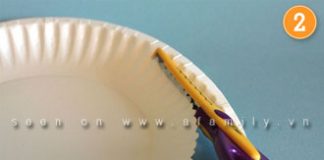 Hướng dẫn làm giỏ đựng bánh kẹo từ đĩa giấy - 1