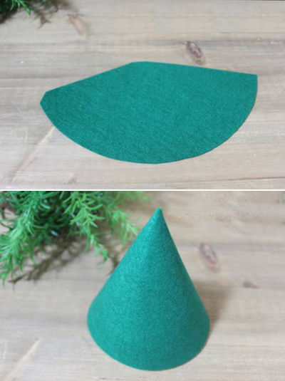 Dùng vải dạ tạo cây thông Noel cực xinh xắn mà đơn giản